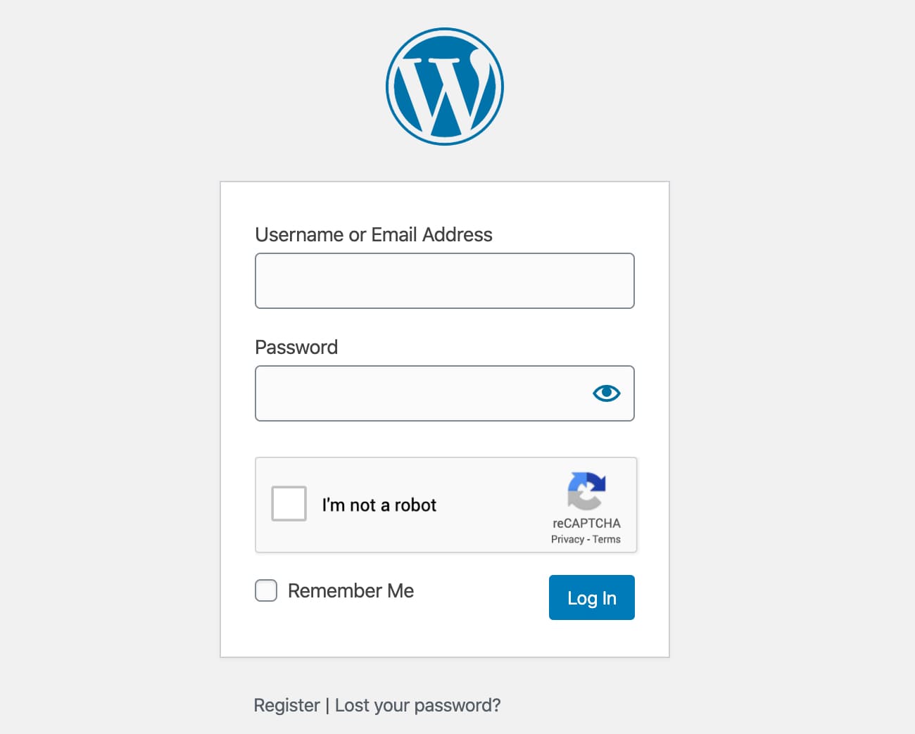 Login form