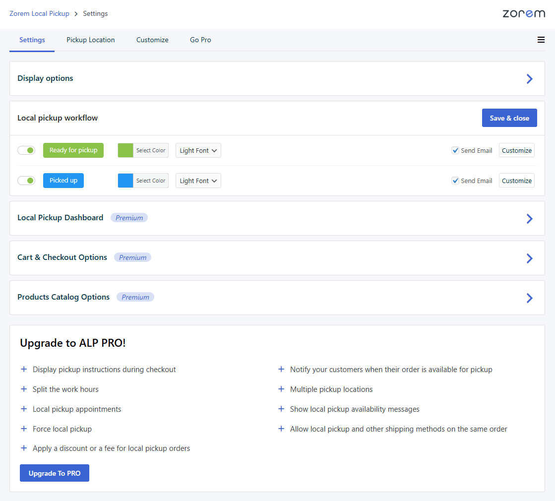 Zorem Local Pickup - Screenshot 2