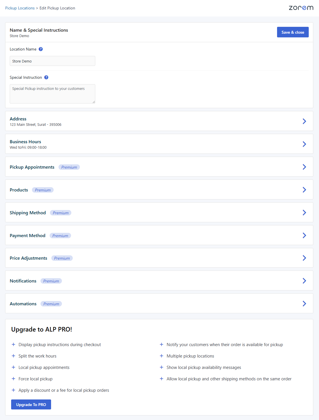 Zorem Local Pickup - Screenshot 3