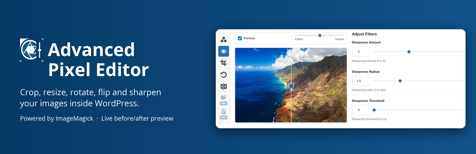 WordPress 外掛 Advanced Pixel Editor 的封面圖片