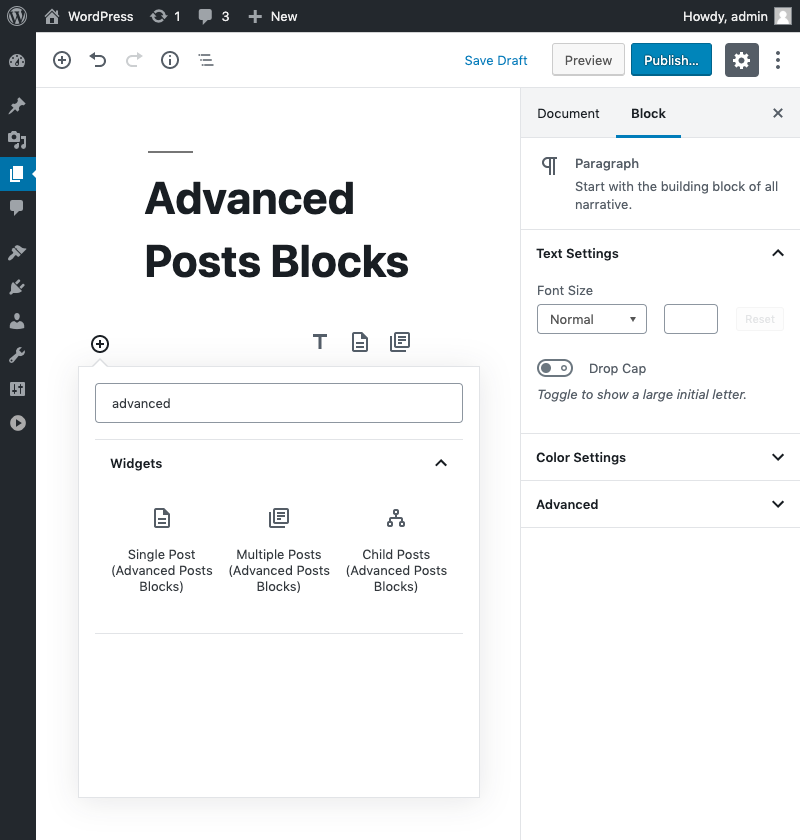 Advanced Posts Blocks