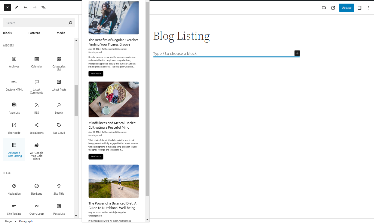 Advanced Posts Listing – Show Post List Easily