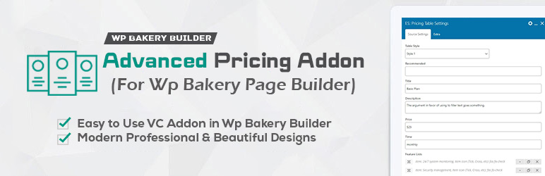 Advanced Pricing Addon For Wp Bakery