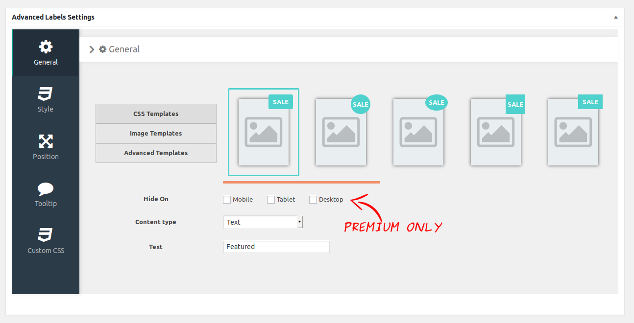 Label Templates Admin