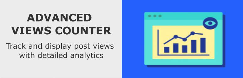WordPress 外掛 Advanced Views Counter – Post Views Counter Analytics & Popular Posts Tracker 的封面圖片。