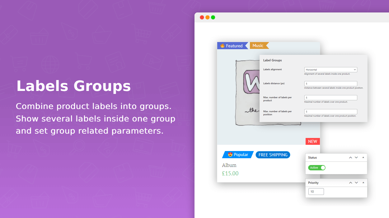 Labels and labels groups