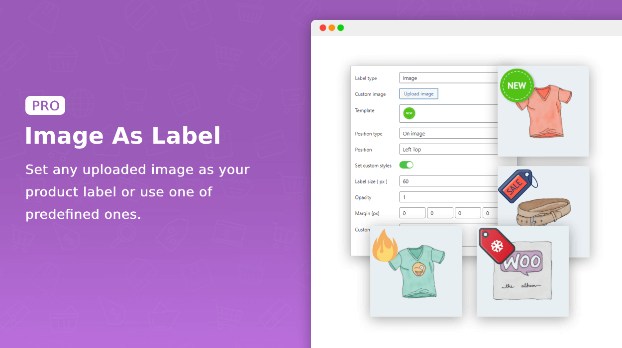 Images as product labels