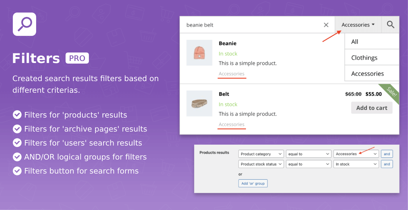 Filter search results