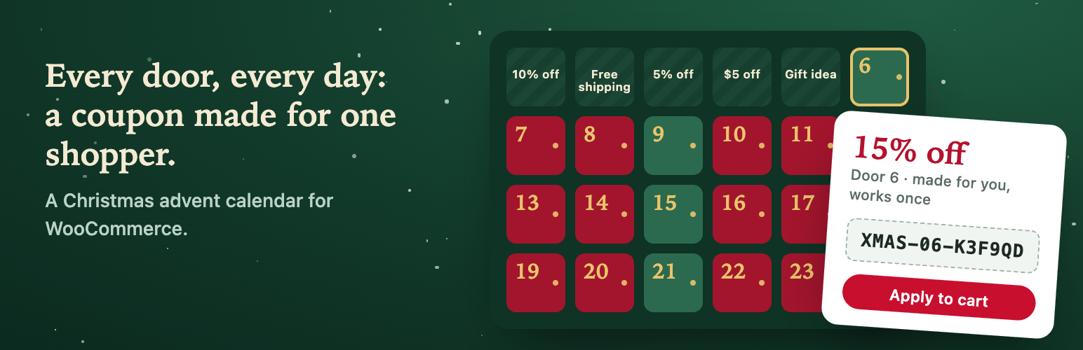 Advently – Advent Calendar for WooCommerce preview
