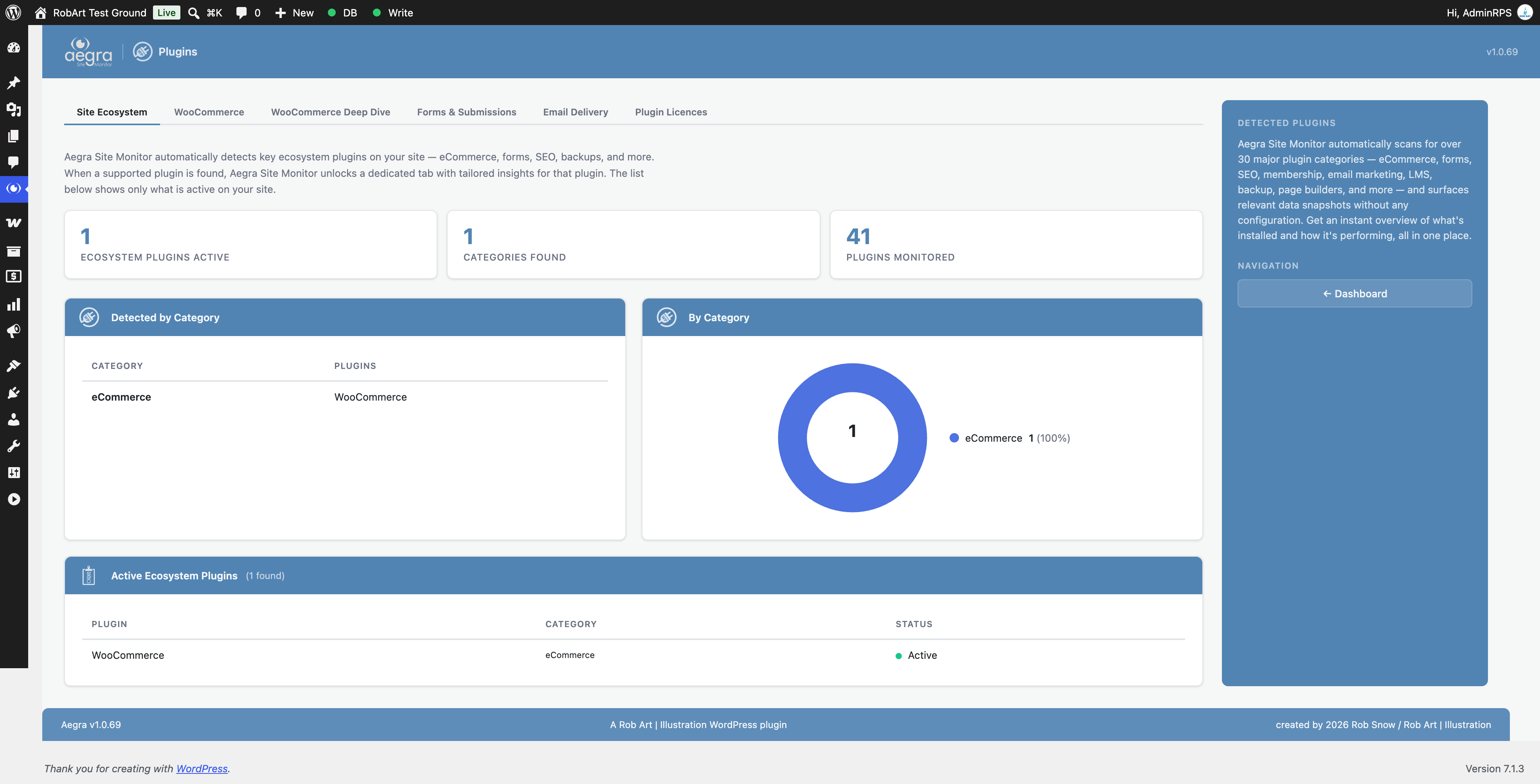 Plugins — installed plugins with update and integrity status