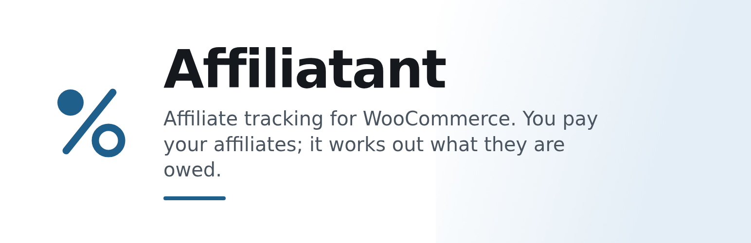 WordPress 外掛 Affiliatant for WooCommerce 的封面圖片
