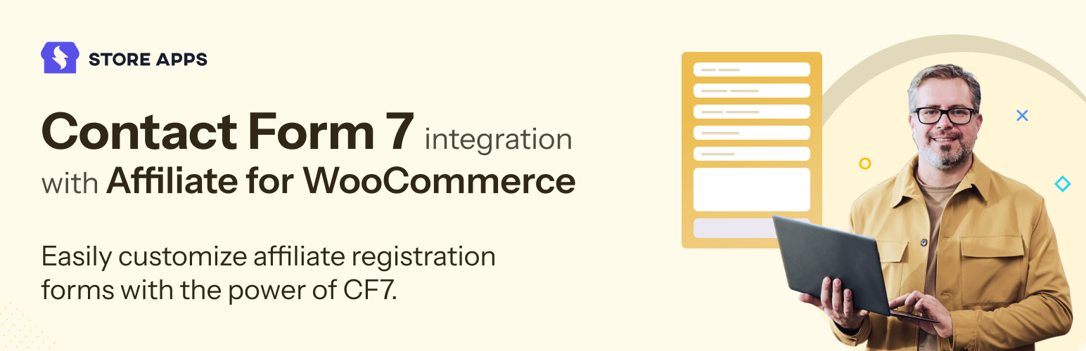 WordPress 外掛 Affiliate Contact Form 7 Integration For WooCommerce 的封面圖片。