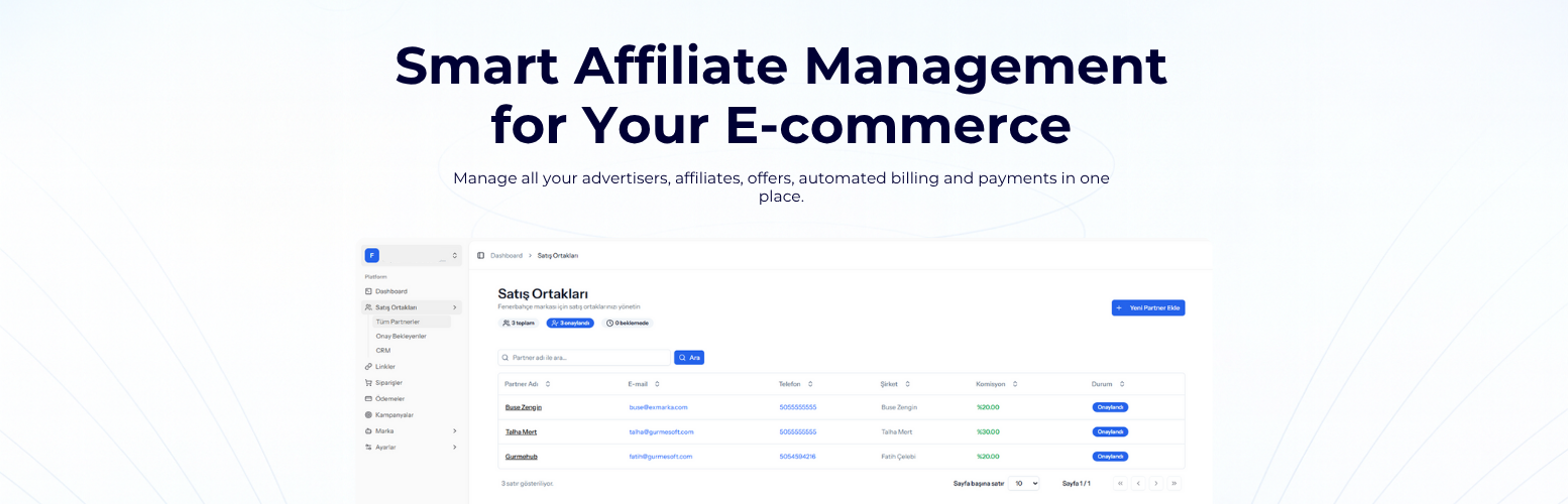 Affiliate Management for Ortiko