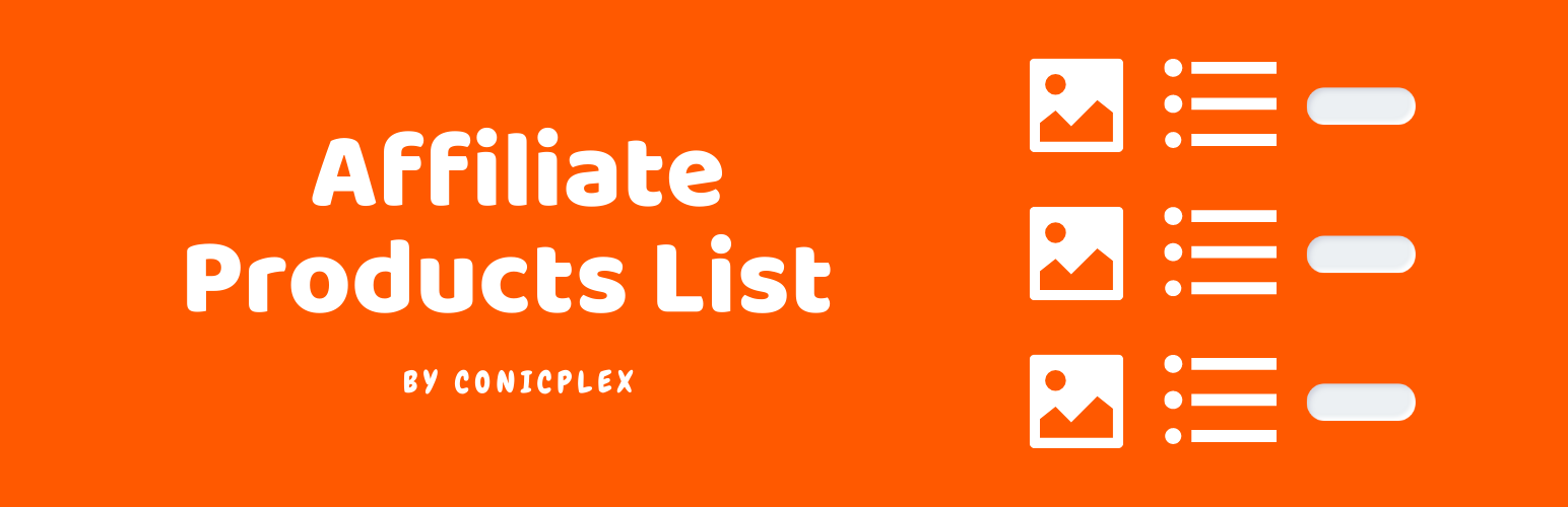 Affiliate Products List by ConicPlex