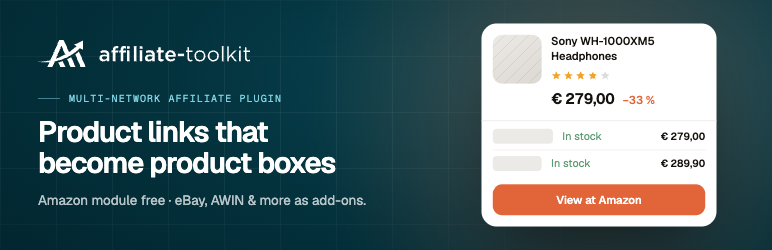 affiliate-toolkit – Multi-Network Affiliate & Amazon Product Display