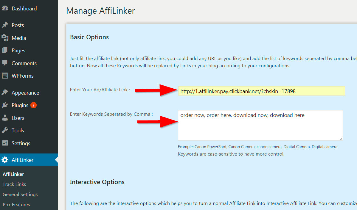 create affiliate link