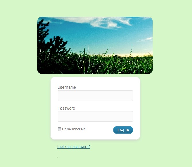 Login style example