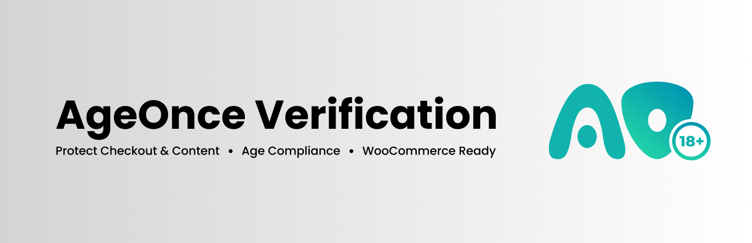 WordPress 外掛 AgeOnce Age Verification for WooCommerce 的封面圖片