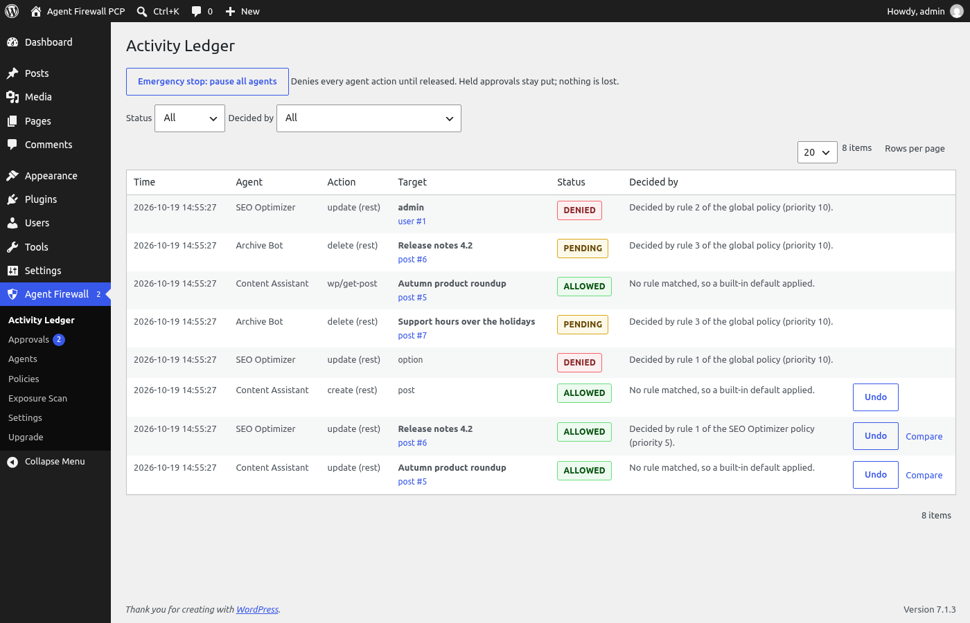 Agentic Daisy AI Agent Firewall