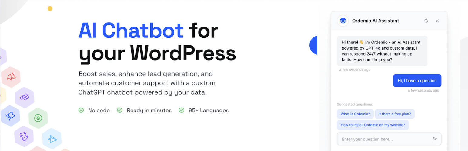 AI Chatbot for Your Website – Ordemio