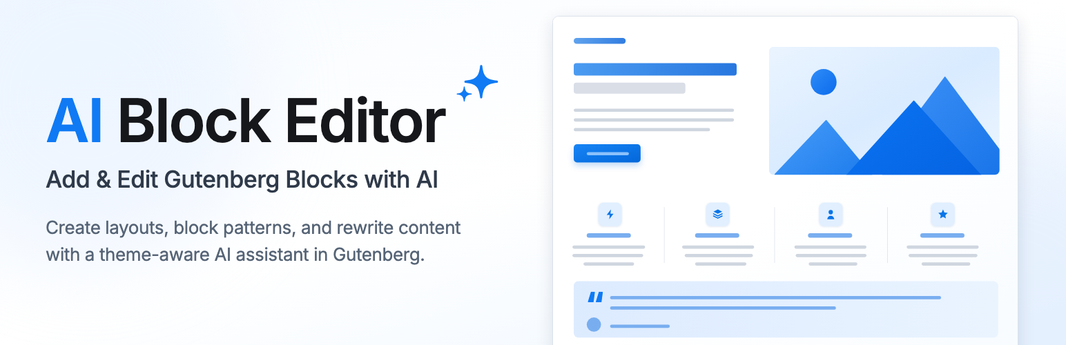 AI Block Editor – Build in Gutenberg by chatting with AI