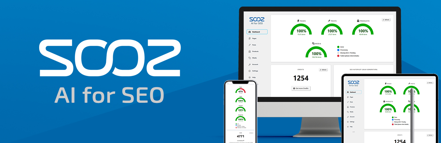 SOOZ – AI for SEO – Bulk Generate Focus Keyphrases, Metadata, Alt Text (SEO Autopilot)