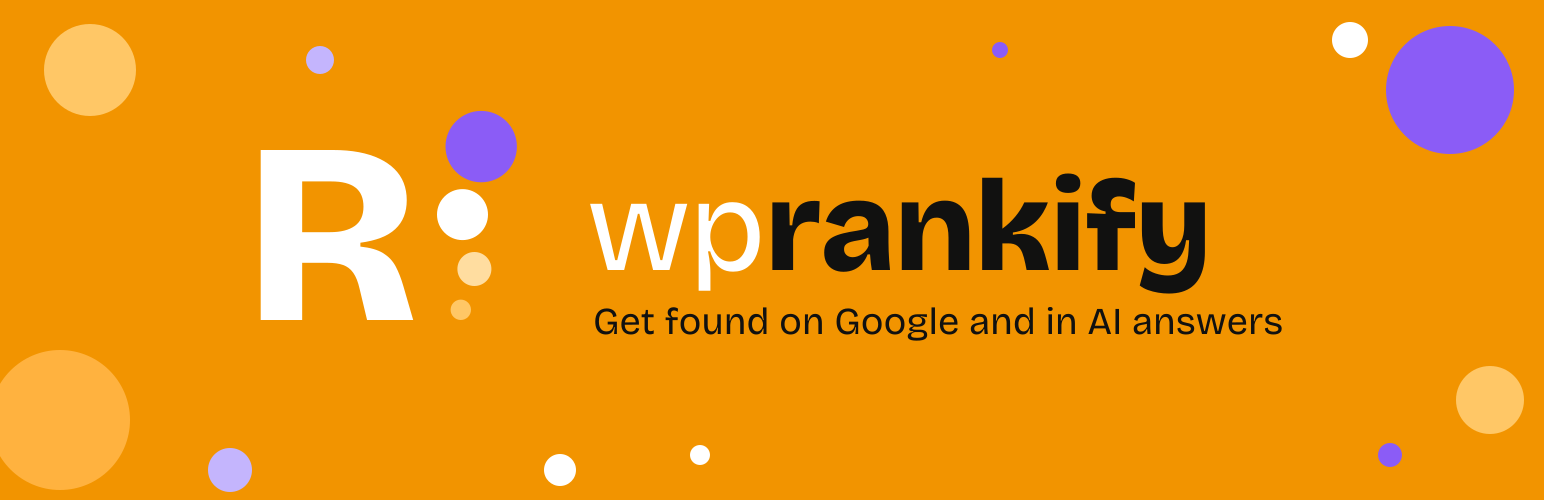 WordPress 外掛 WP Rankify – AI SEO, Schema JSON-LD & AI Content Optimizer 的封面圖片
