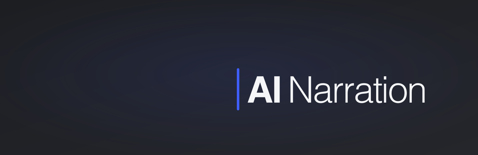 AI Narration – Text-to-Speech Audio Publishing