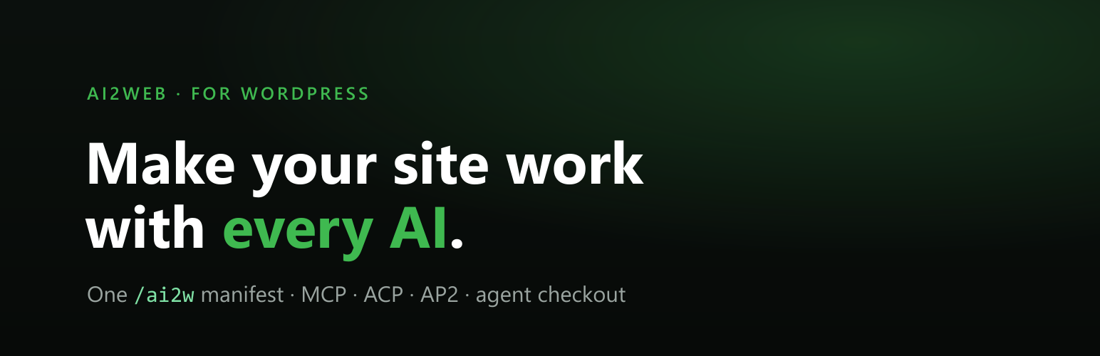 AI2Web – MCP, ACP, AP2 & NLWeb for AI Agents
