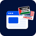 AidBadge – Country Support Stickers