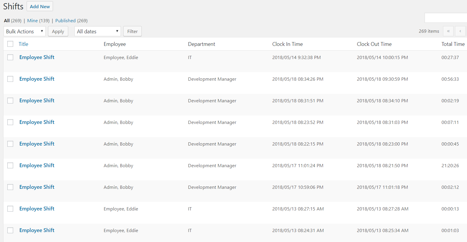 All in One Time Clock Lite &#8211; Tracking Employee Time Has Never Been Easier - Screenshot 4