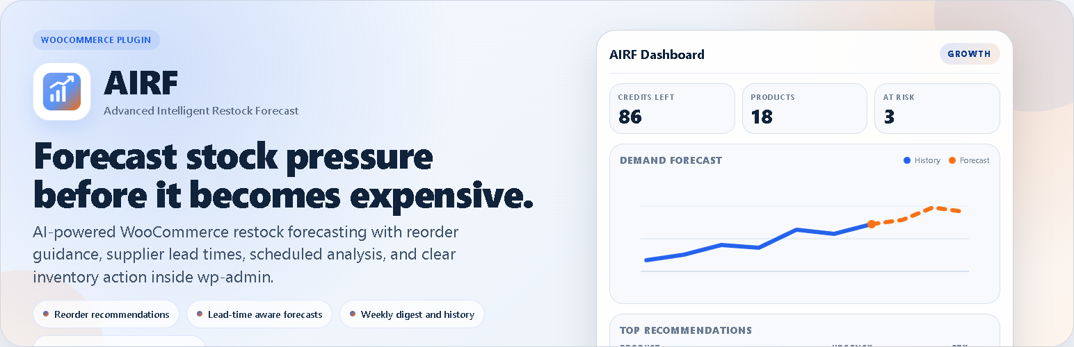 AIRF Advanced Intelligent Restock Forecast