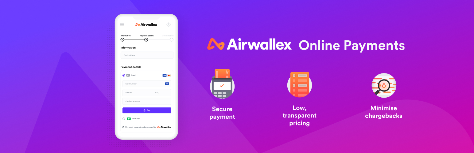 WordPress 外掛 Airwallex Online Payments Gateway 的封面圖片。