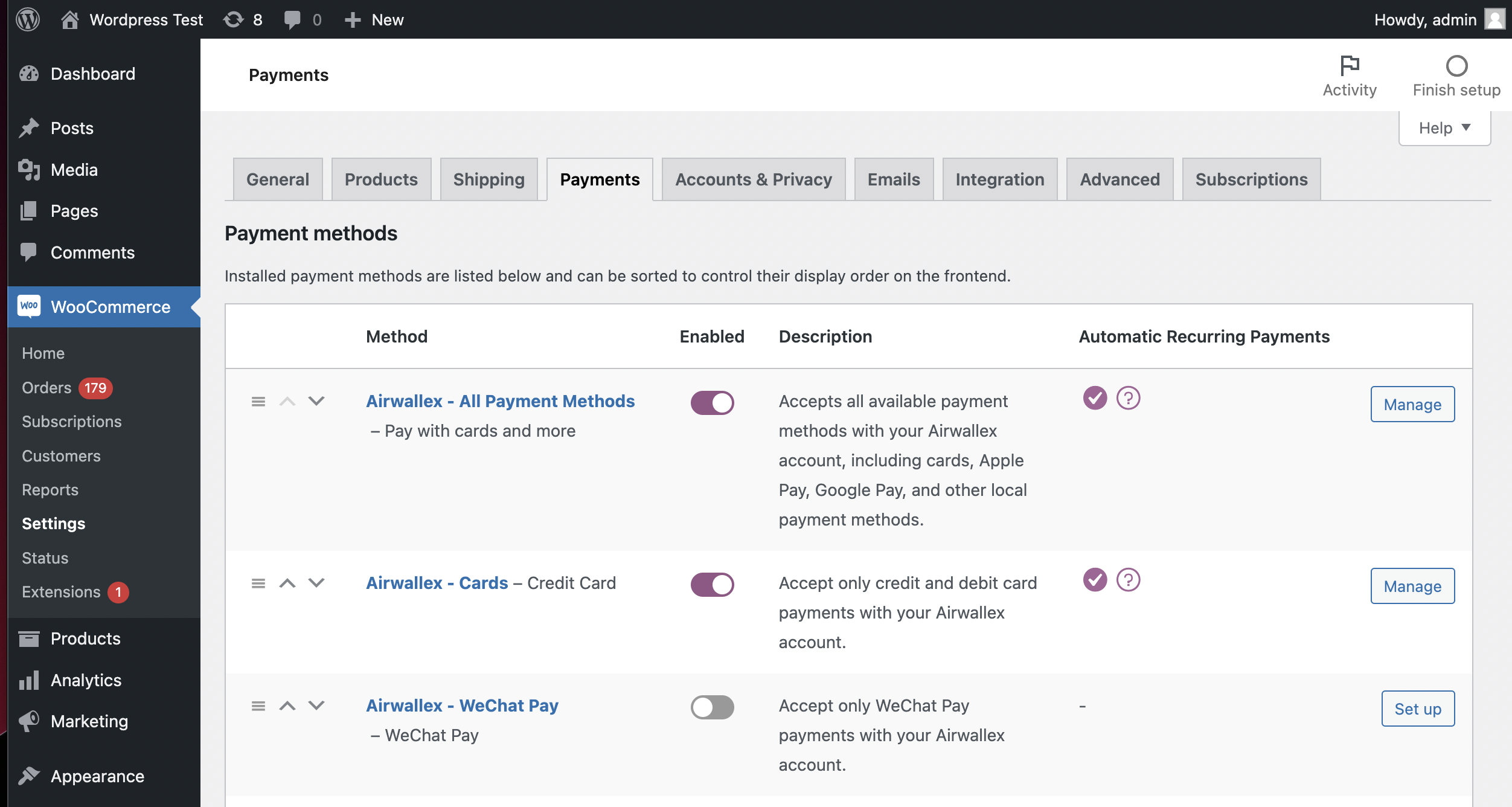 Airwallex Online Payments Gateway