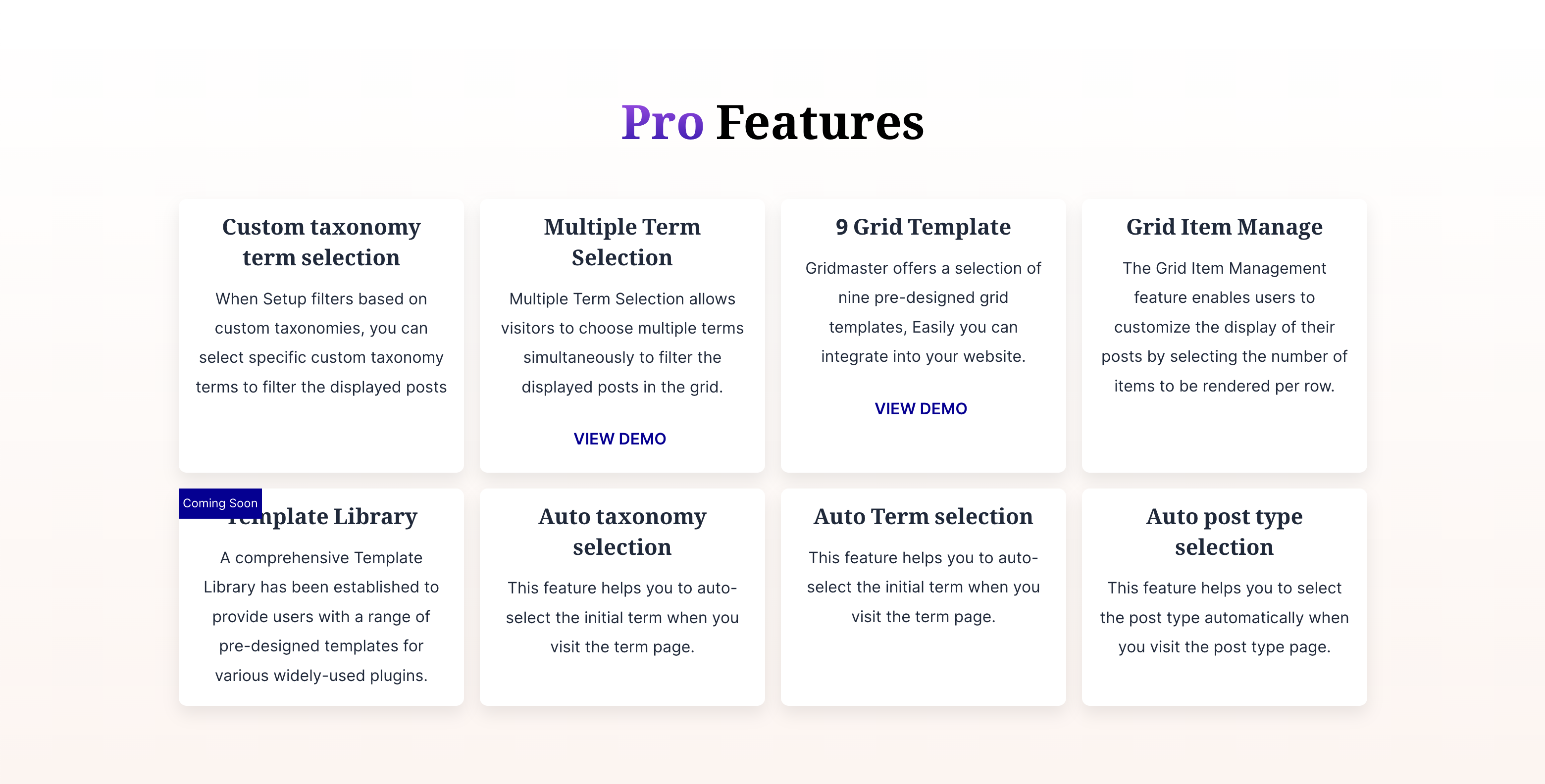 Pro Features Overview