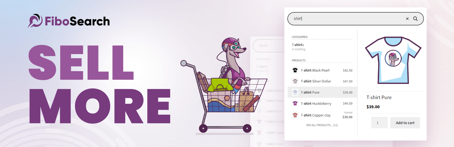 WordPress 外掛 FiboSearch – Ajax Search for WooCommerce 的封面圖片。