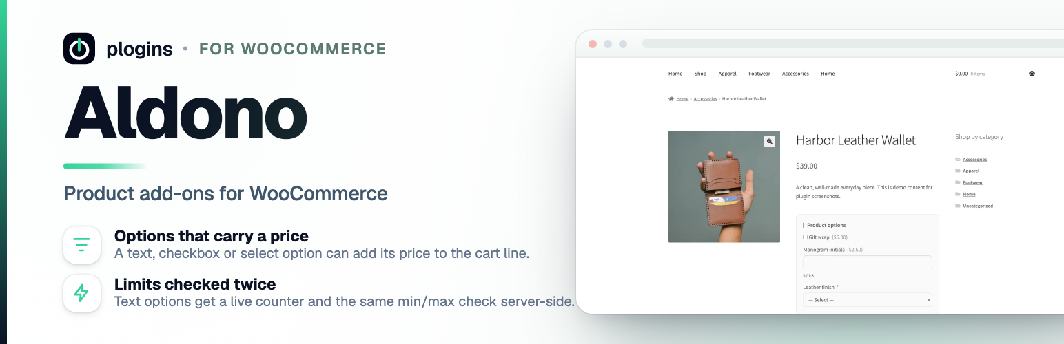 Aldono – Product Options for WooCommerce