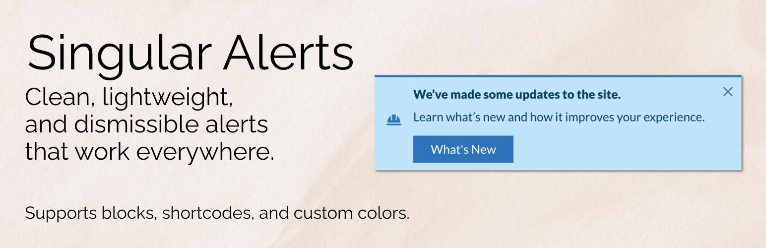Singular Alerts – Alert Block, Alert Box, Callout Box, and Notifications preview