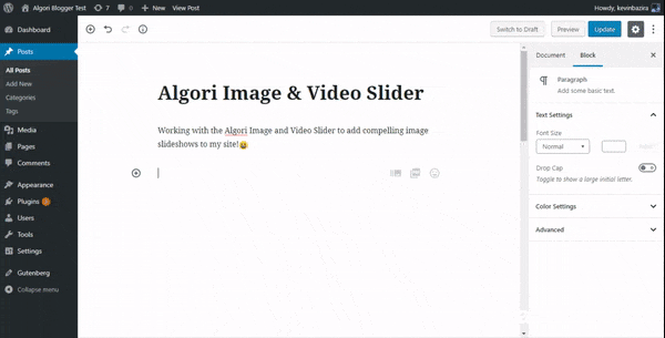 Algori Video and Image Slider