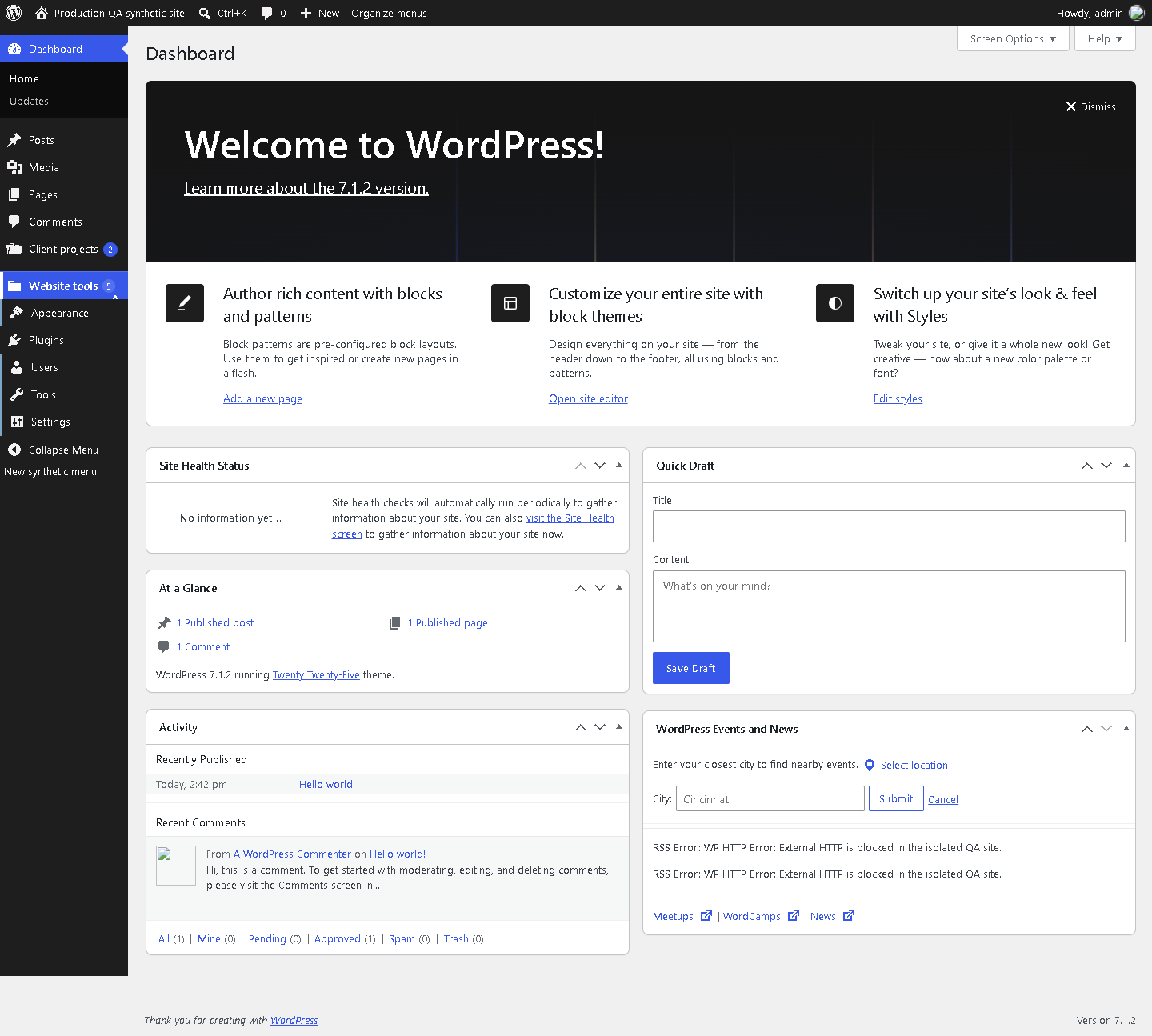 Organized sidebar with accessible groups and unchanged submenu links.