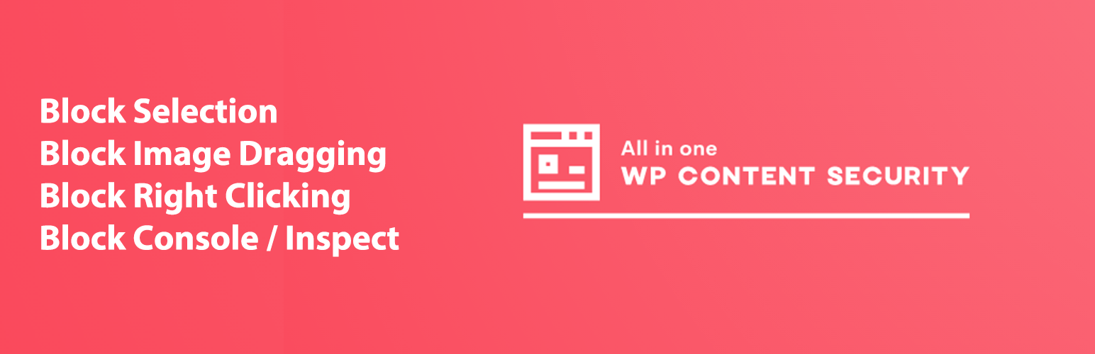 WordPress 外掛 All in one WP Content Protector 的封面圖片。