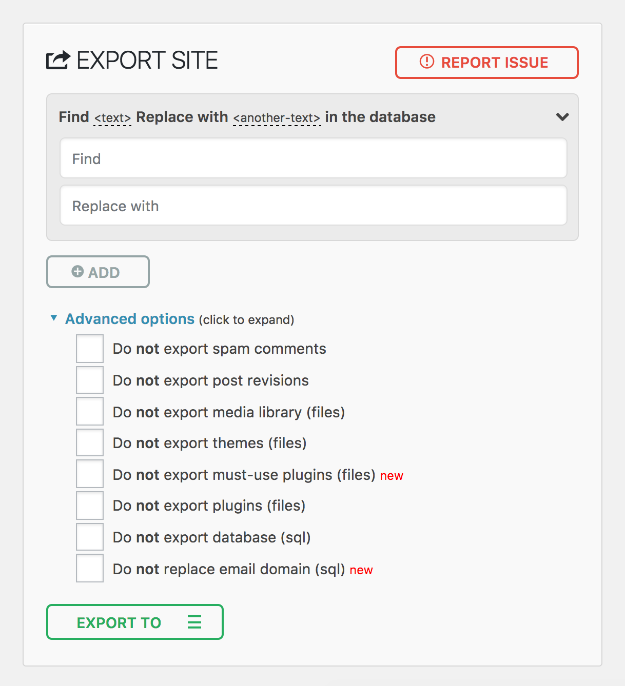 All-in-One WP Migration Mobile Import page