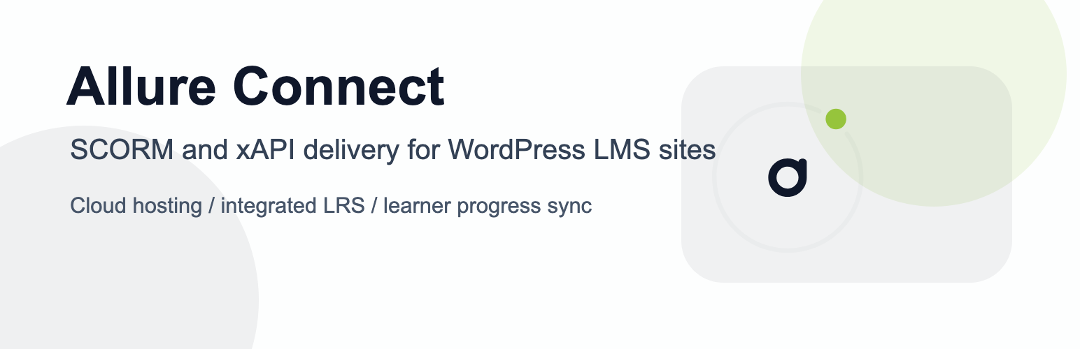 Allure Connect SCORM and xAPI