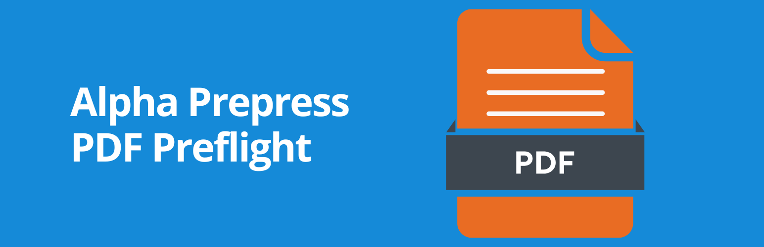AlphaPrepress PDF Preflight