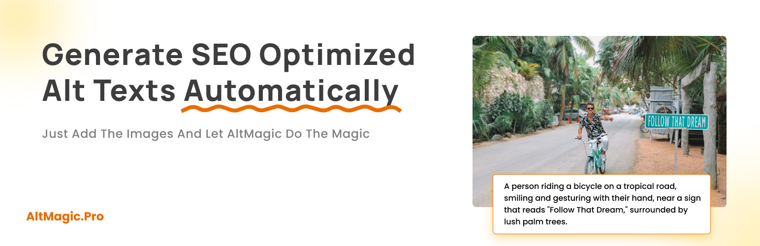 WordPress 外掛 Alt Magic: AI Powered Alt Texts 的封面圖片。