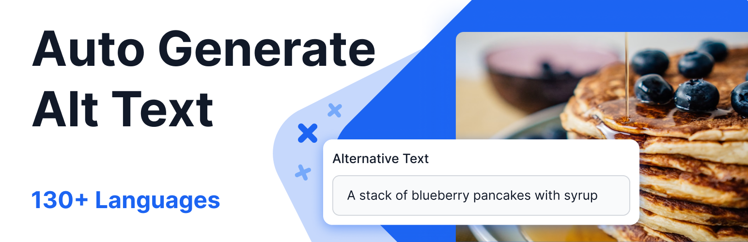WordPress 外掛 Alt Text AI – Automatically generate image alt text for SEO and accessibility 的封面圖片。
