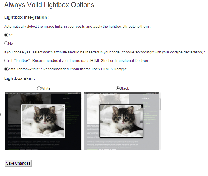 Plugin Name: Always valid lightbox mod