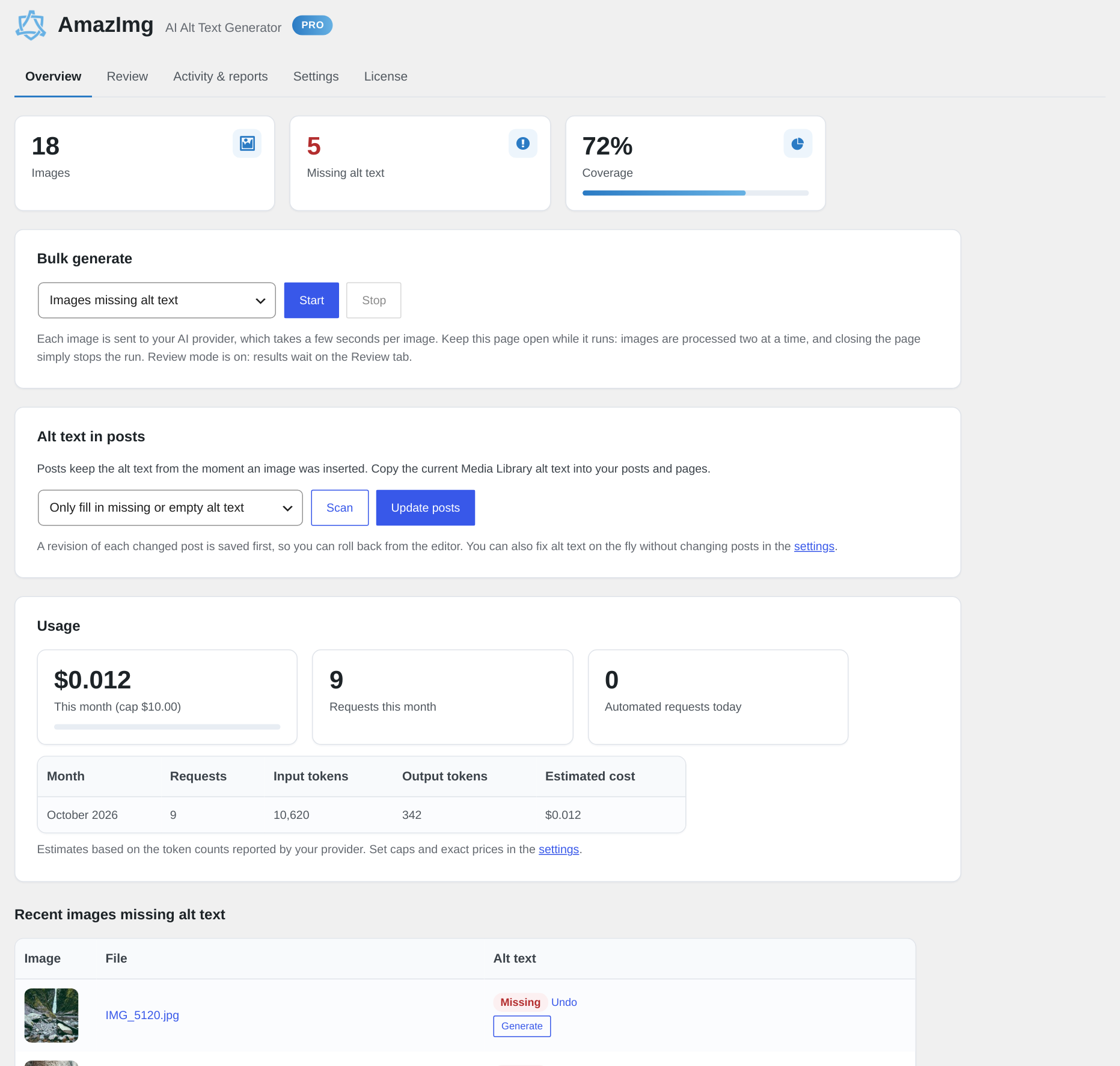 Plugin overview