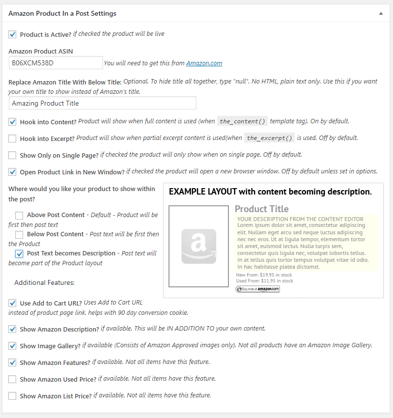Amazon Product In A Post Plugin Plugin Wordpress Wordpress Org Venezuela