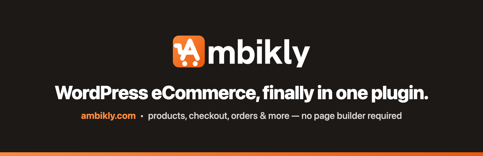 WordPress 外掛 Ambikly – Sell Online: Cart, Checkout & Digital Downloads 的封面圖片